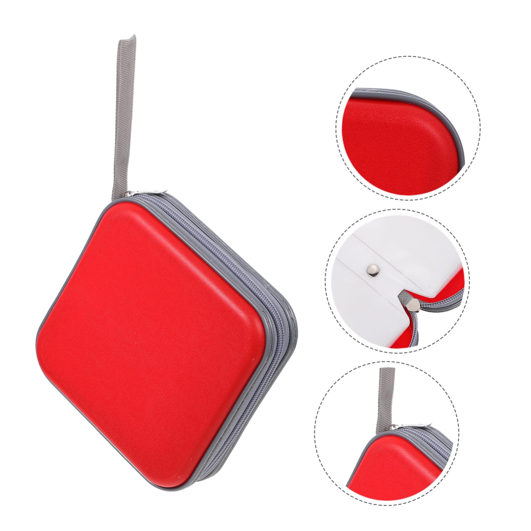 MUCKLILY Capacity CD Holder Case Portable Zippered CD Storage Bag for Travel Car Home Protects Discs From Scratches Dampness Corruption Lightweight Shock Resistant Design