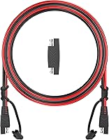 Vista 8 de OYMSAE Cable de extensión SAE de 25 pies, conector de desconexión rápida 16AWG para automóvil, panel solar, adaptador de carga (25 pies)
