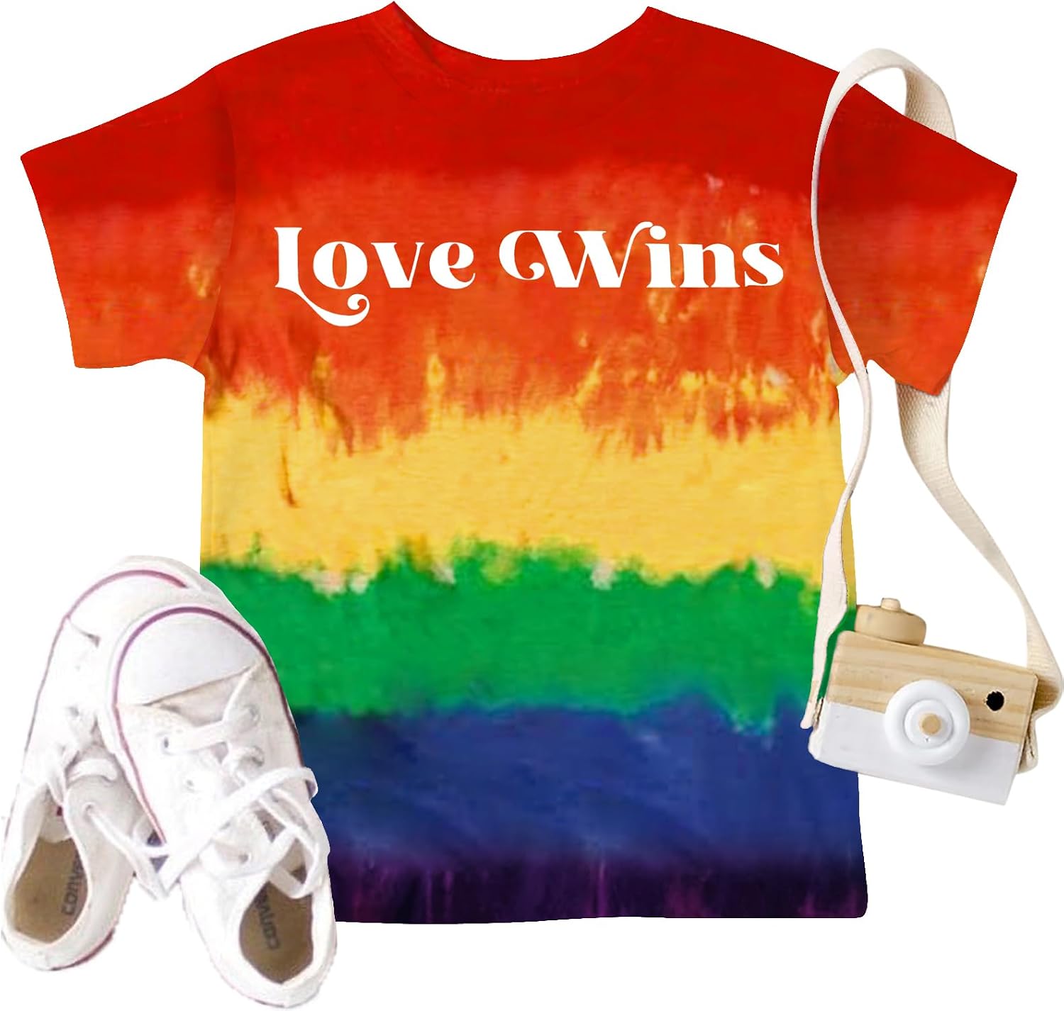 Toddler Pride Shirt for Boy Girl Kids Rainbow Heart Graphic Short Sleeve Love is Love Print Summer Children Casual Tops