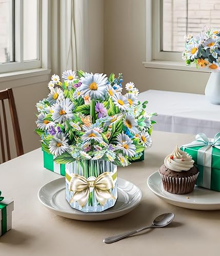 Miniatura 10 de Magic Ants Tarjetas desplegables, tarjeta de lavanda, tarjeta de ramo de flores de papel de 9 pulgadas, tarjeta de flores, tarjeta de cumpleaños,