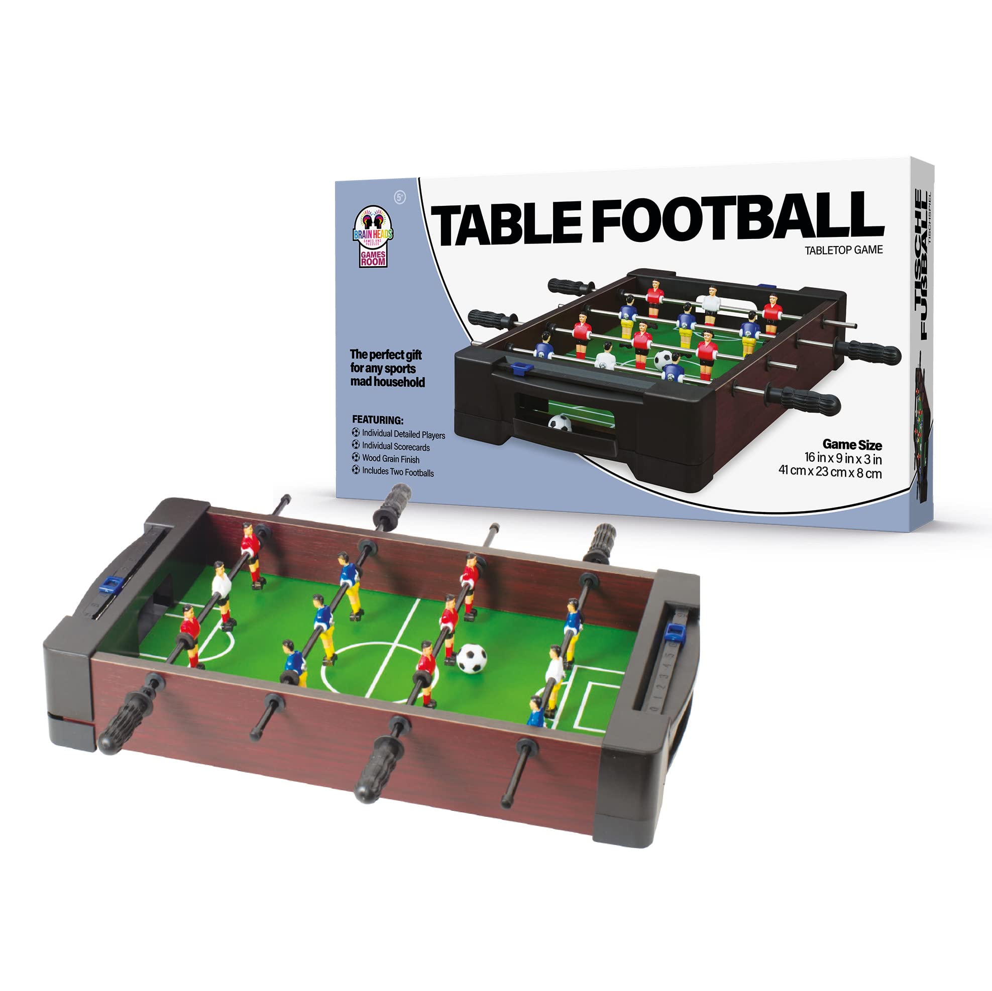 Brainheads Games Room Table Football Game 16 inch
