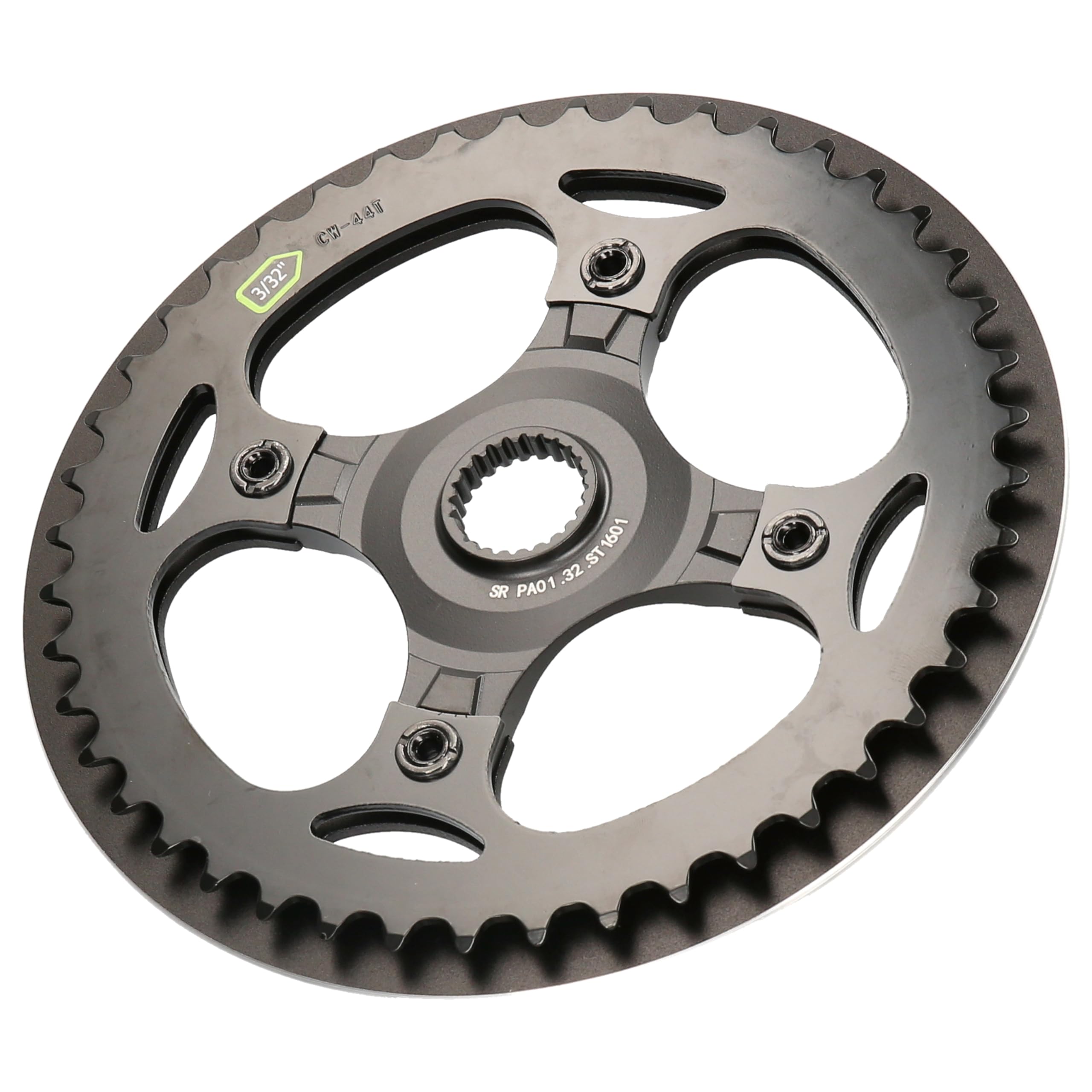 windmeile Bafang PA01.32.ST1601 Chainring for Torque Sensor SR PA211.32.ST, SPCC Steel 6061 Aluminium, for 3/32 Inch Chains