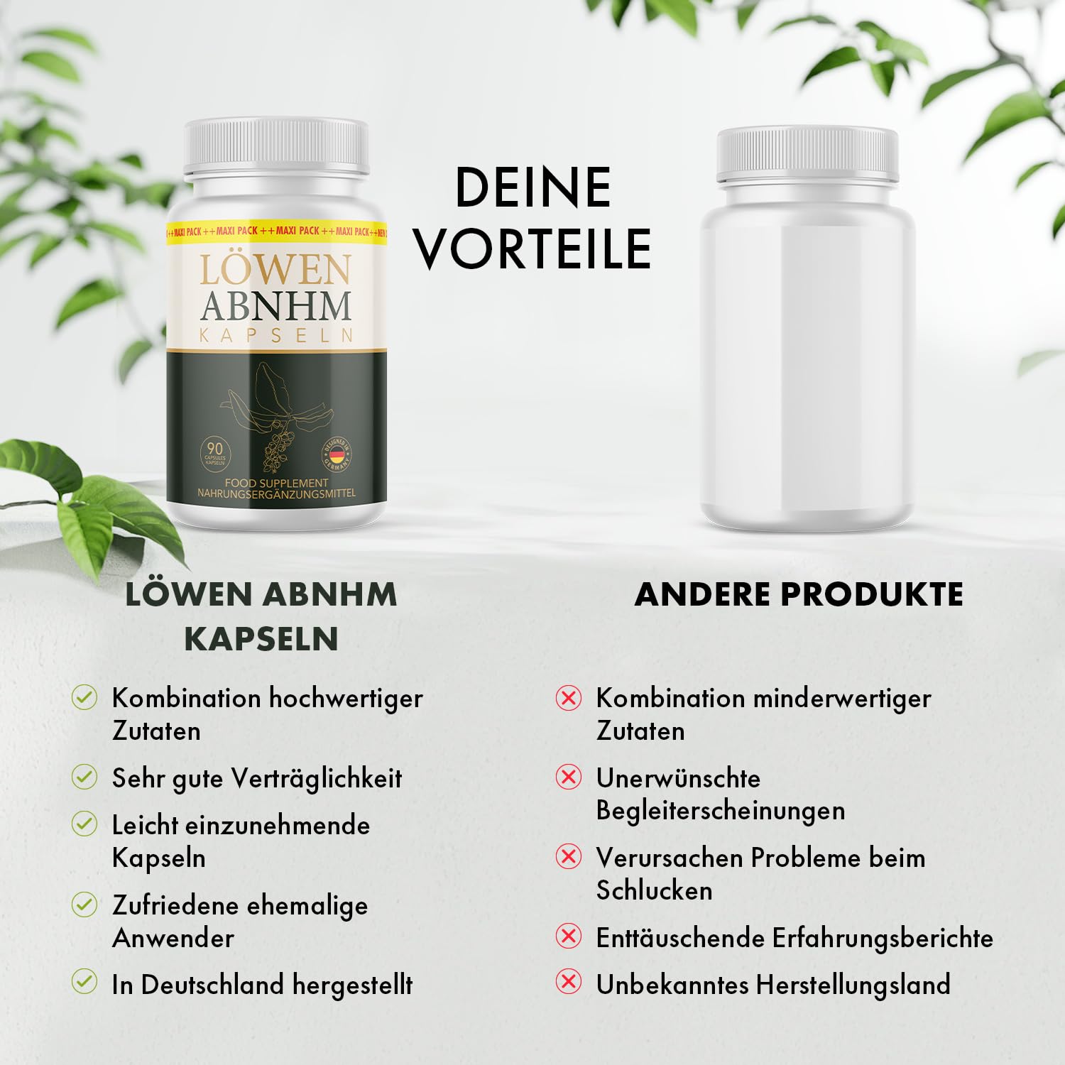 Löwen ABNHM Kapseln | Durchdachte Zusammensetzung |90 Kapseln pro Packung
