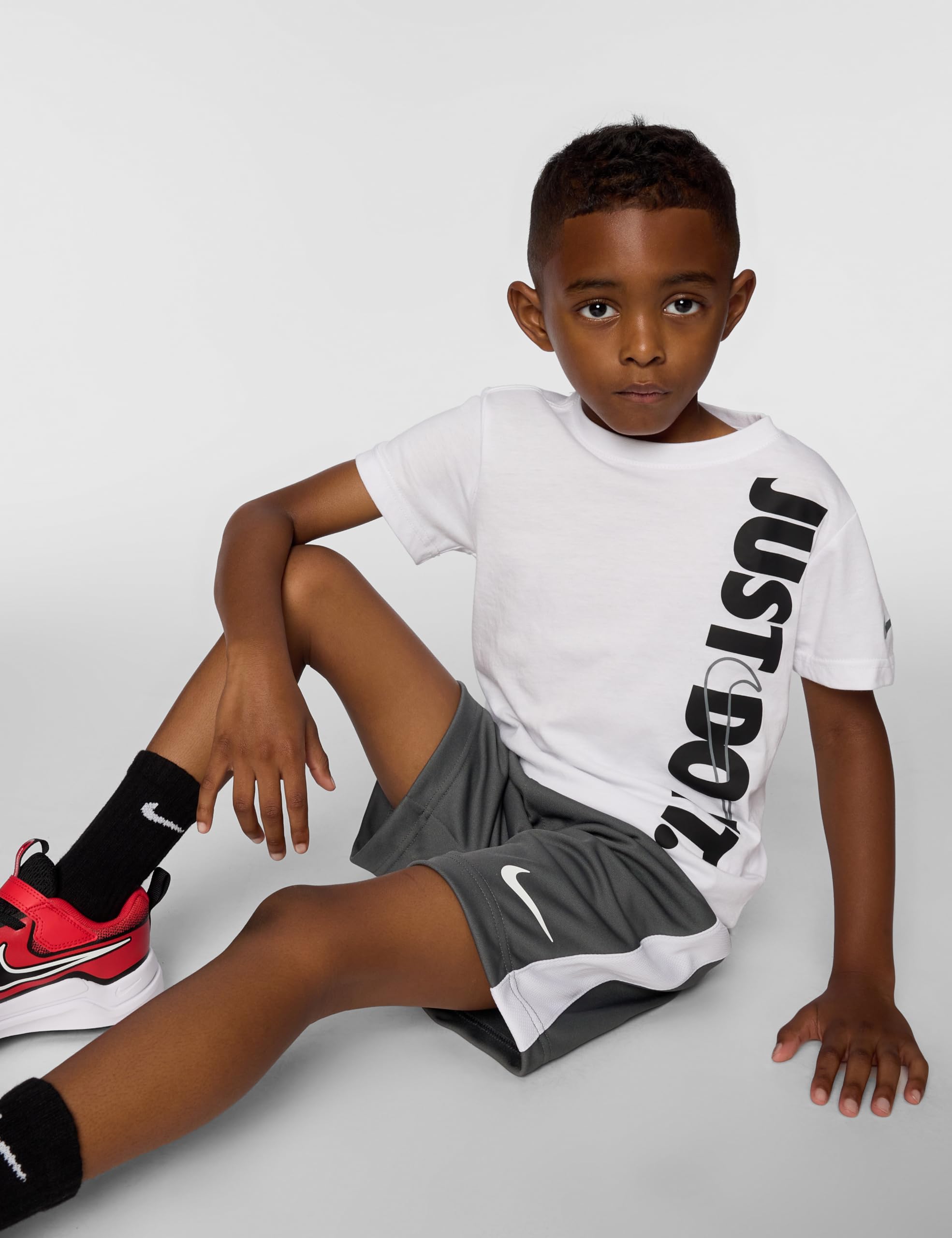 Nike 86G055-GAE - Conjunto de 2 Piezas para niño, Color Blanco