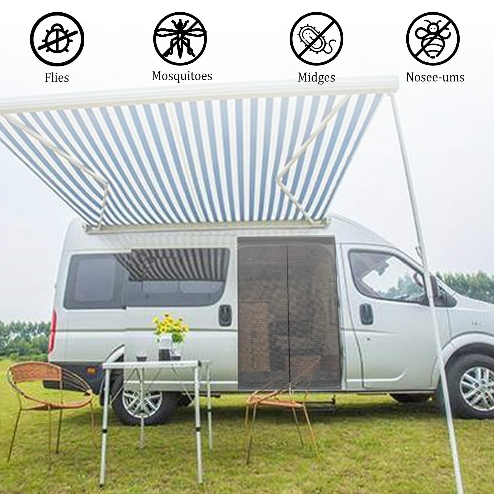 Magnetisch anti-muggennet, perfect voor de zomer INSECTPROTECT