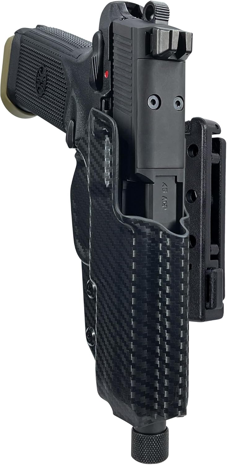 Pro IDPA Competition Holster fits FN FNX-45 Tactical (Right-Hand Draw, Carbon Fiber)