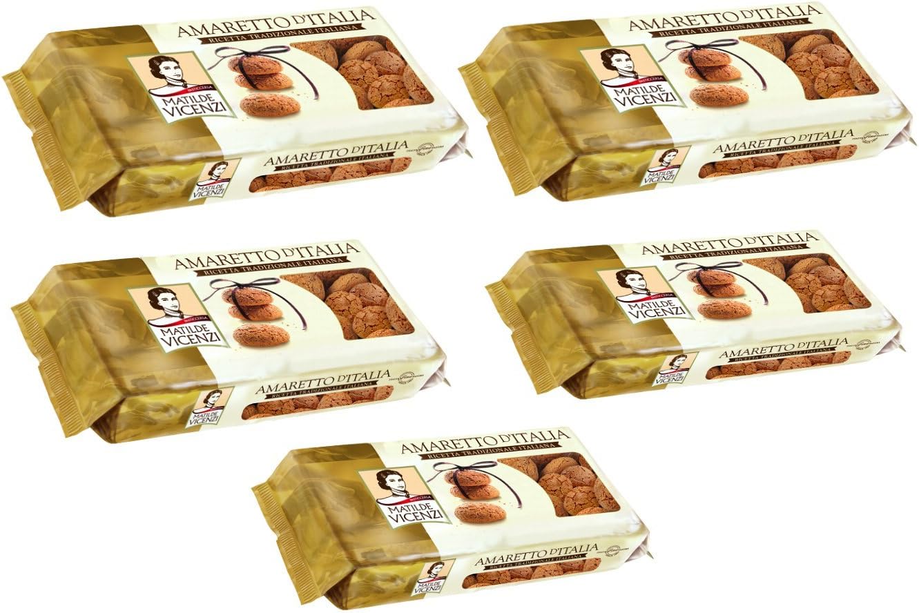 Matilde Vicenzi Classic Italian Amaretti 7.05 ounces - Pack of 5