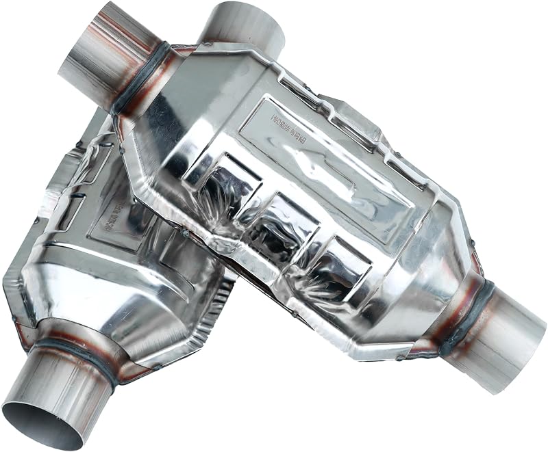 Conversor catalítico RZOCARULE 2,5" para Chevy Silverado 1500, GMC e Ford – 2 unidades