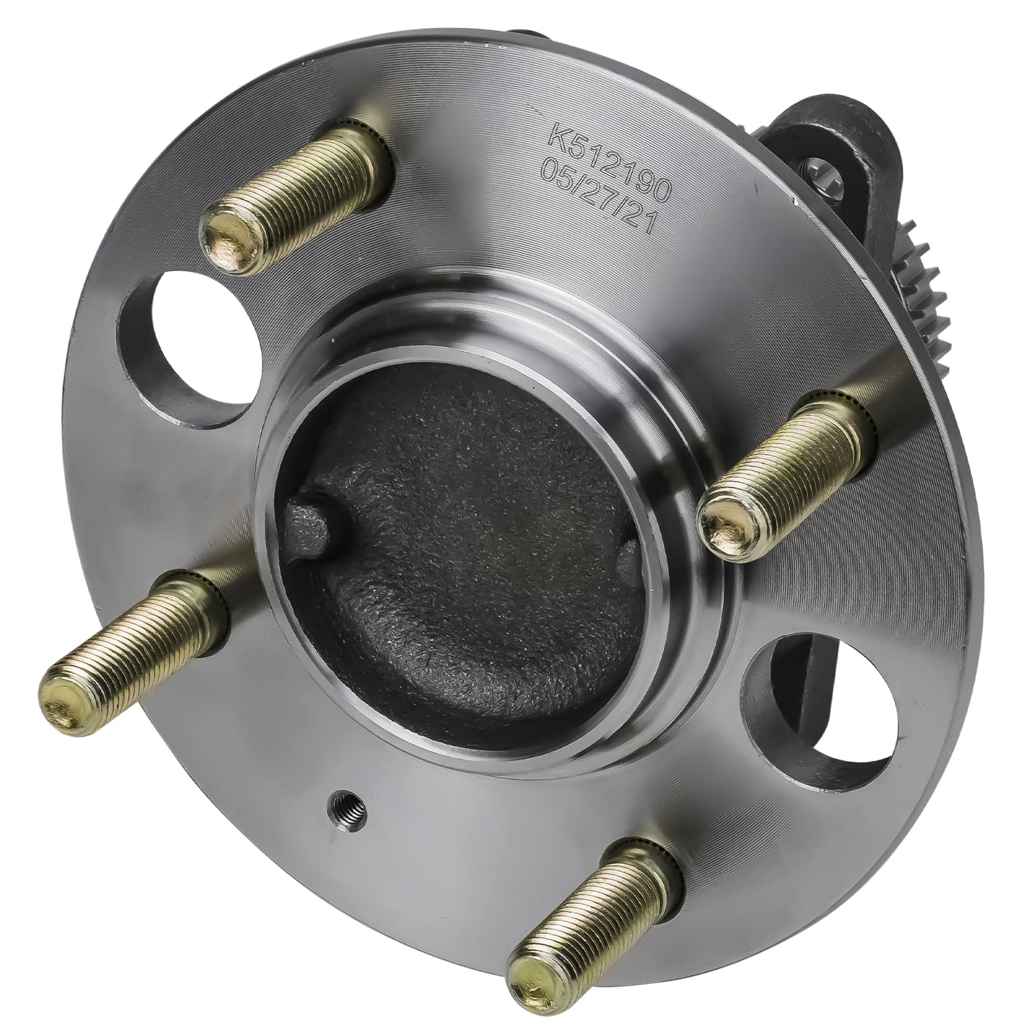 Detroit Axle - Rear Wheel Bearing and Hub Assembly with ABS Ring & 4-Lug for Hyundai Sonata 1999-2005, Kia Magentis 2001-2006, Optima 2001-2006, 4-Wheel ABS Only - Image 4