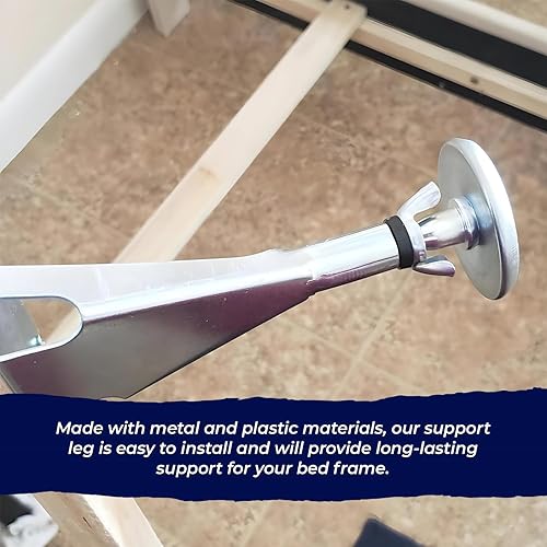 Miniatura 5 de Kings Brand Furniture Patas de soporte central de altura ajustable, patas de marco de cama para patas de apoyo central, patas de soporte de listones