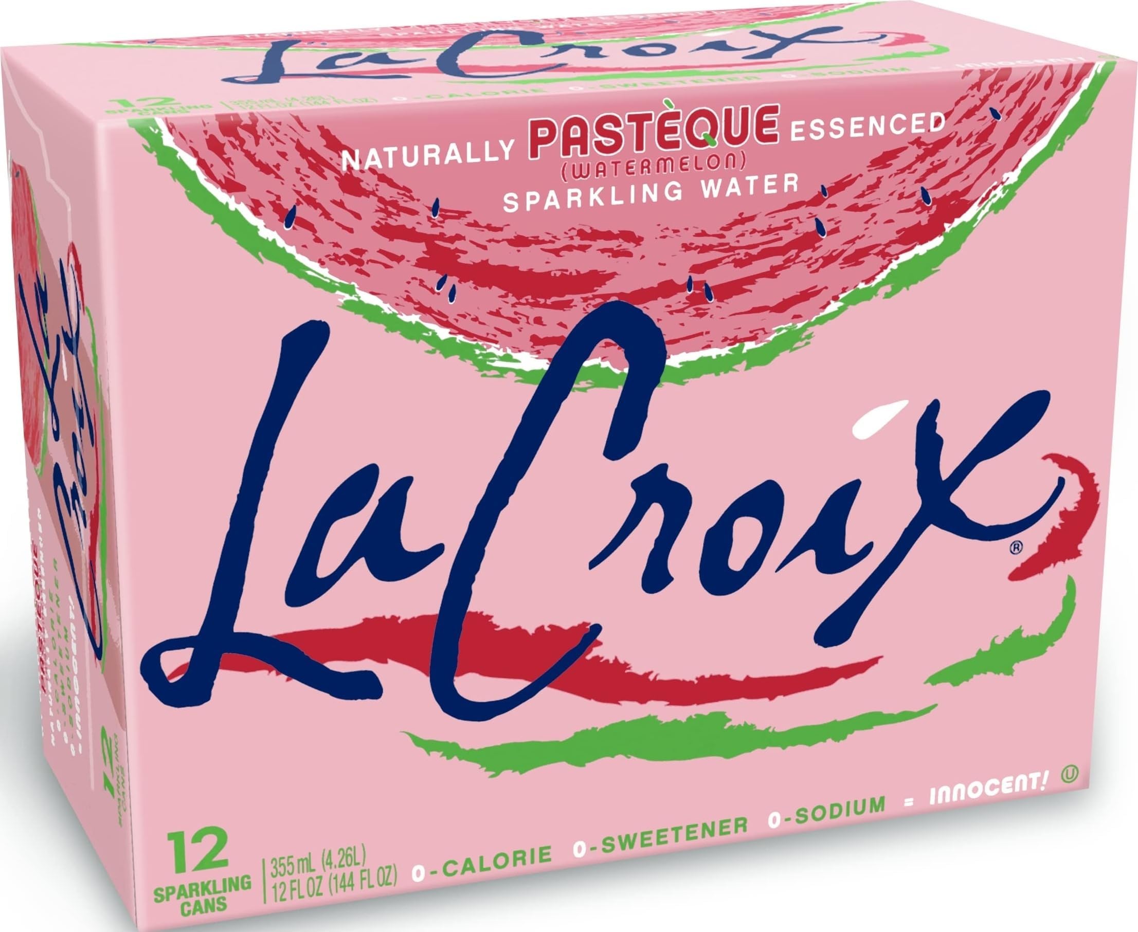 La Croix, Watermelon Sparkling Water, 12 Pack, 12 Fl Oz