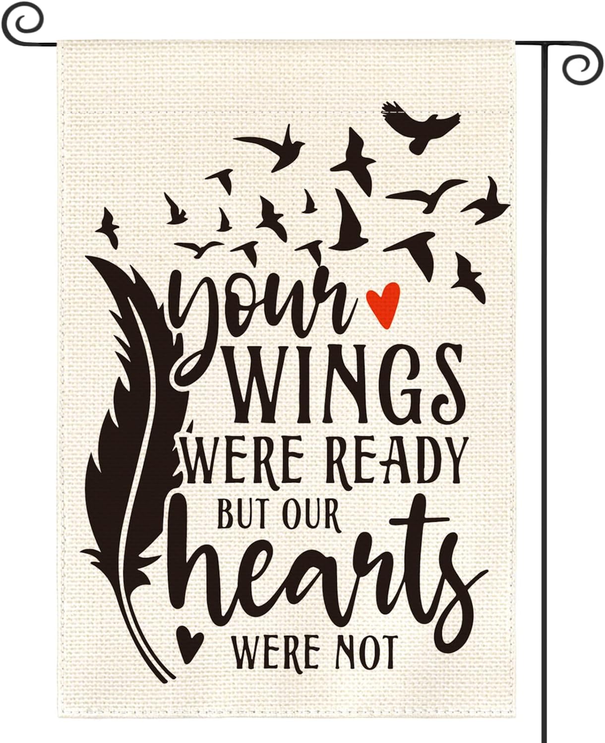 2 Person Tribute Memorial Photo Garden Flag