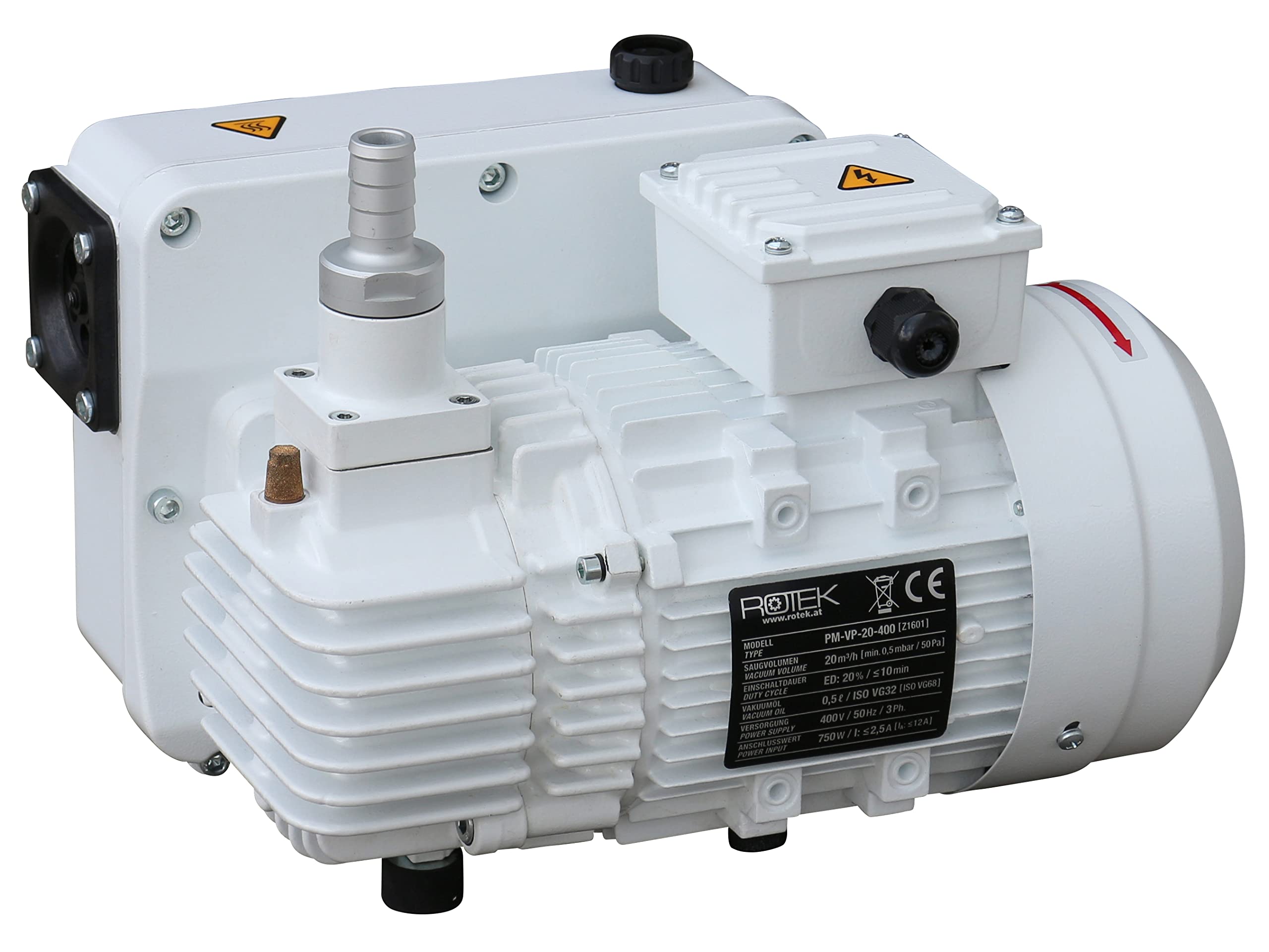 Rotek Vakuumpumpe 20m3/h, 750W, 400V/50Hz