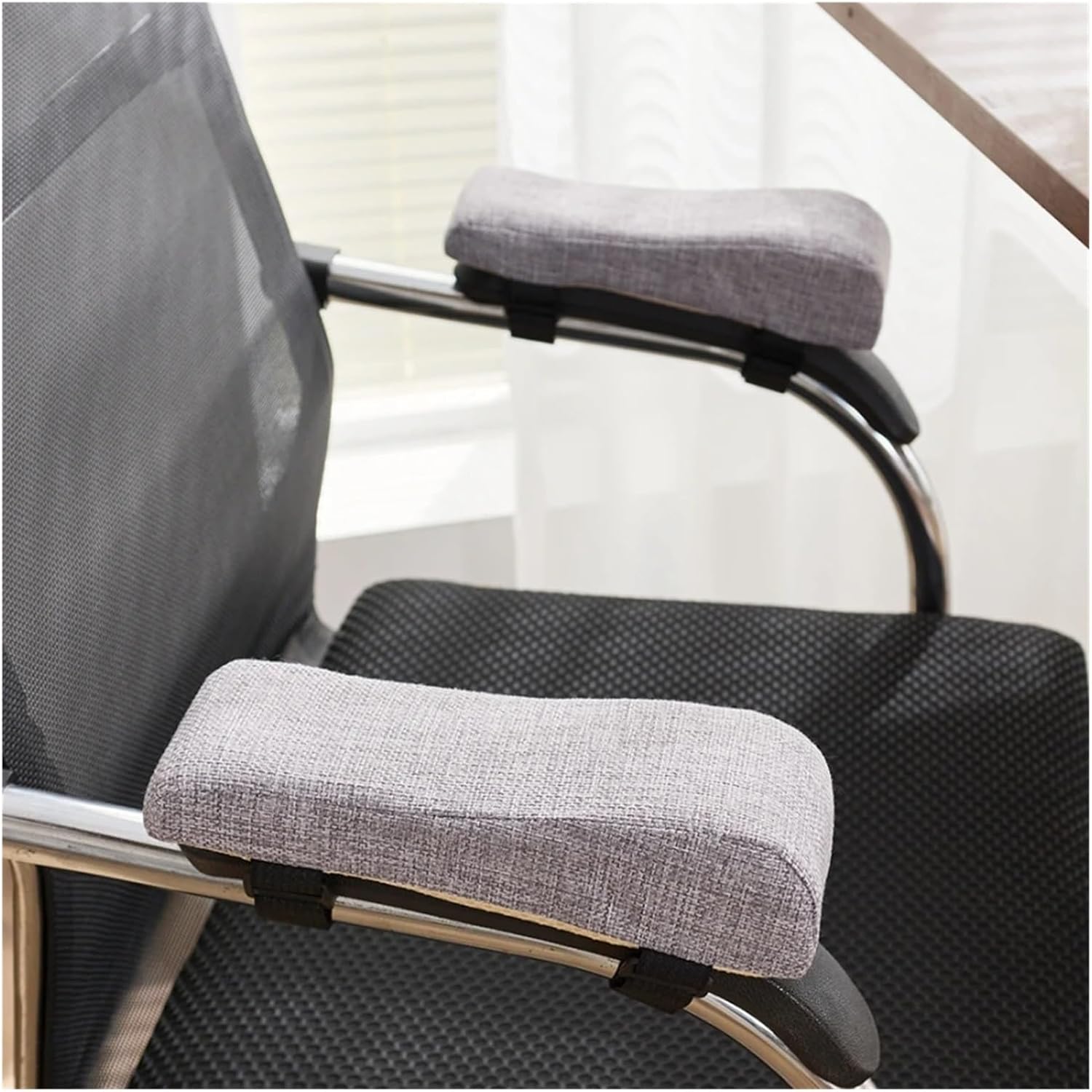 Office Chair Arm Pads - Set of 2 Comfortable Armrest Elbow Pillow Arm Rest for Desk Chair & Gaming Chair Armrest Pads(Cream-Coloured)