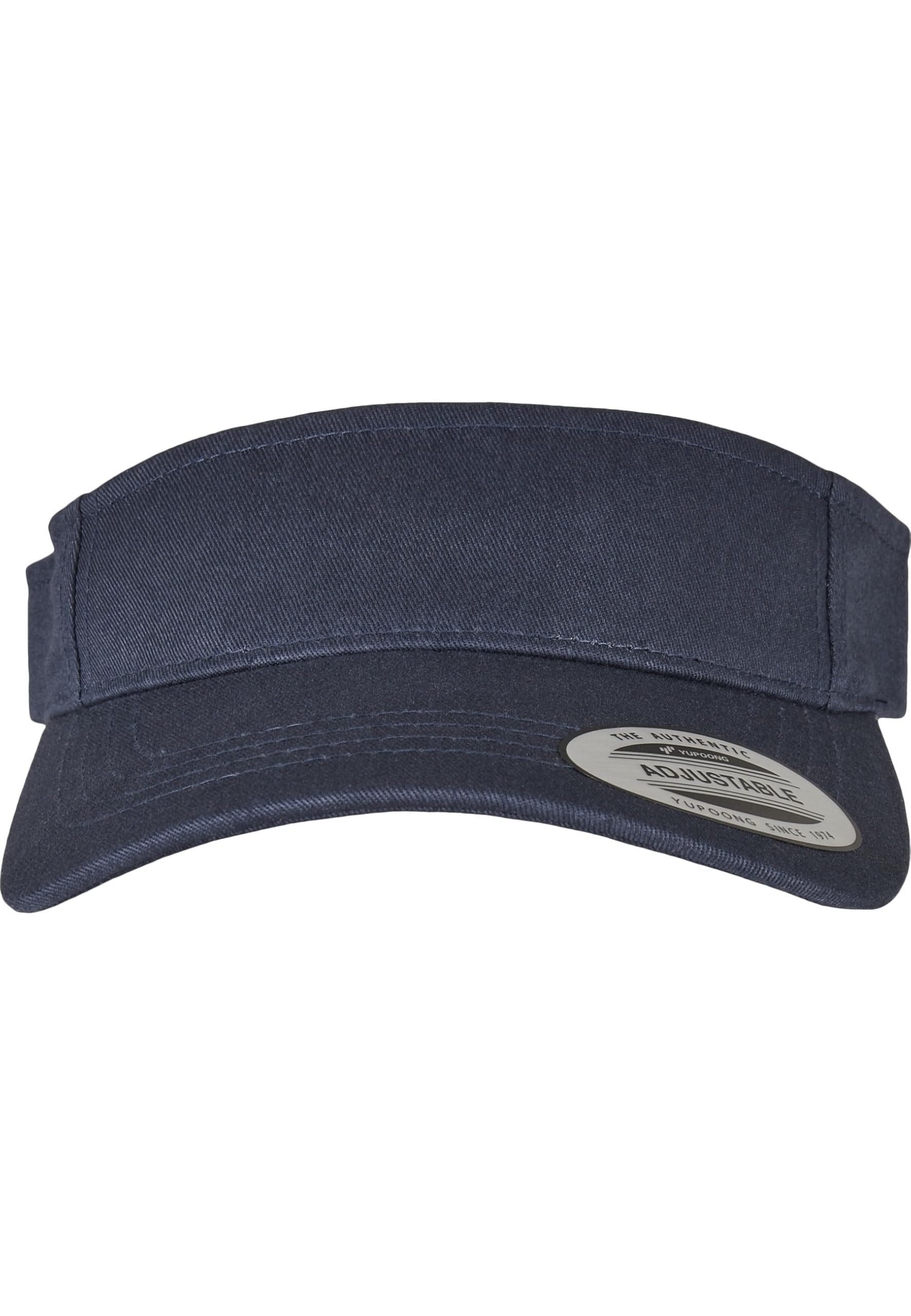 Flexfit Yupoong Damen und Herren Curved Visor Cap - Unisex Sonnenblende mit Klettverschluss - Farbe navy one size