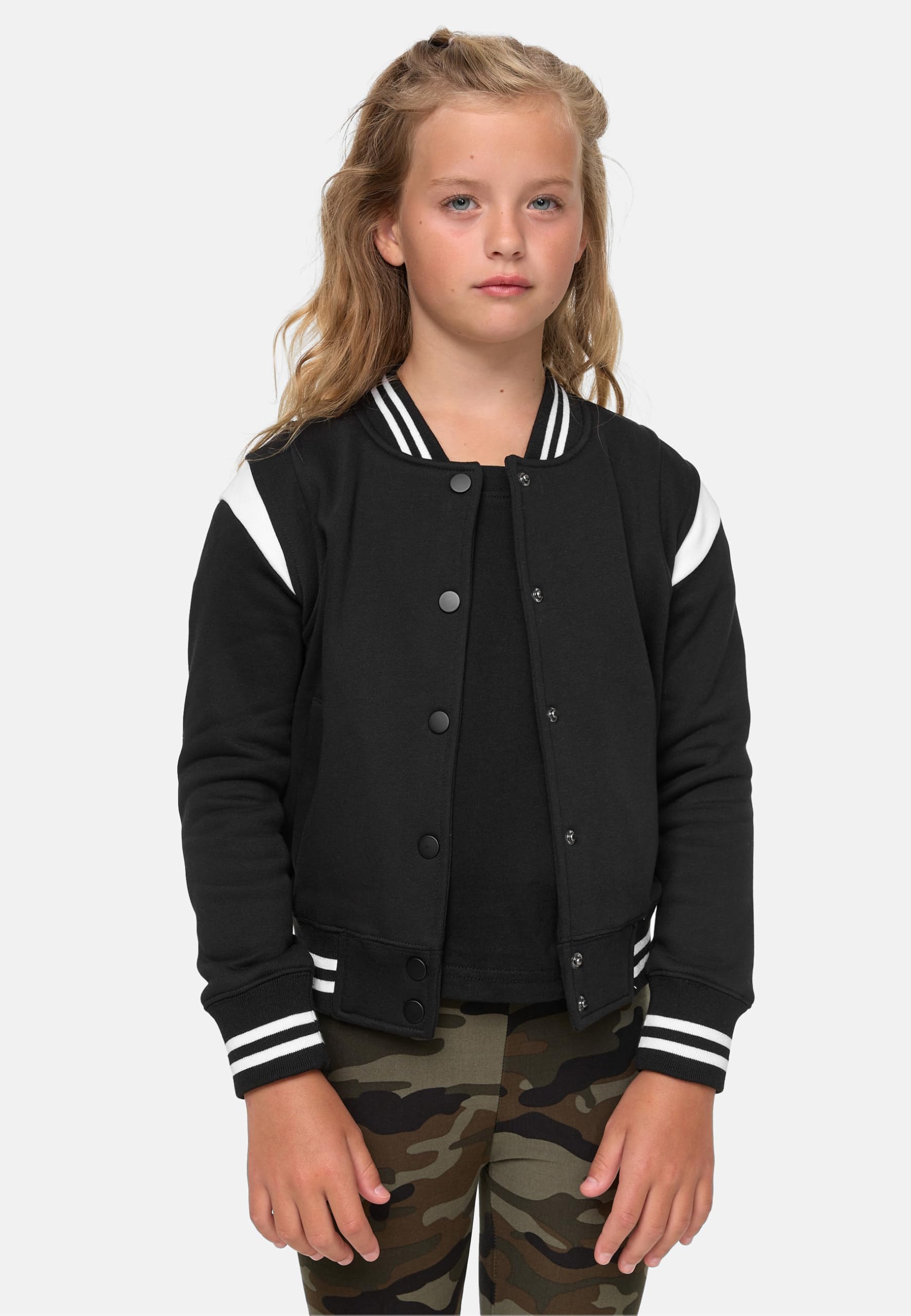 Urban Classics Damen Girls Inset College Sweat Jacket