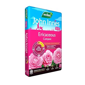 28L John Innes Ericaceous Compost - Gardening Soils for Outdoor and Indoor Planting - Small to Large Plants - Promotes Rooting and Plant Health