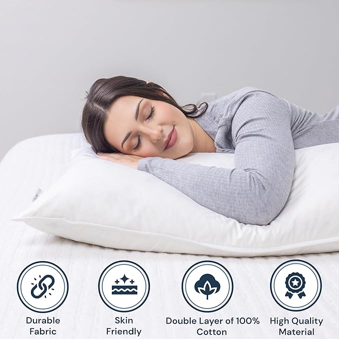 Almohada Corporal de Plumas y Plumón de Ganso 137 x 51 cm miniatura 8