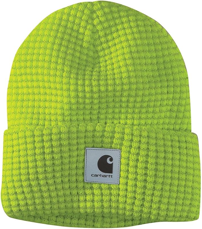 Men's Knit Beanie with Reflective Patch