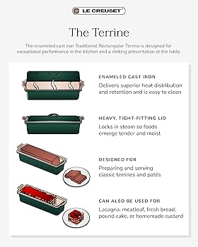 Amazon｜ルクルーゼ テリーヌ レクタ 32cm 鋳物 ホーロー 耐熱