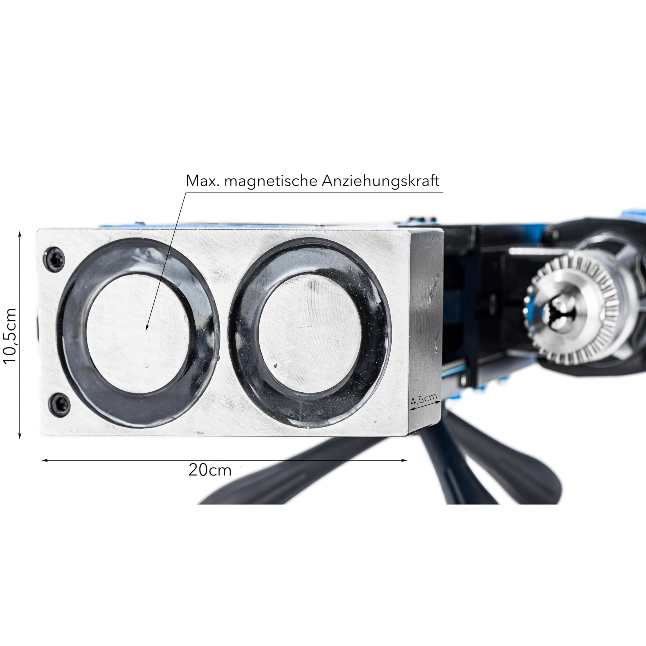 STAKO SCY-2800E Magnetbohrmaschine 2050 W Ø80 mm MT3 17000 N | 2050 W Motor, Ø80 mm Kernbohren, 17000 N Magnetkraft, MT3 & Weldon 19 mm, Softstart, Set mit Koffer