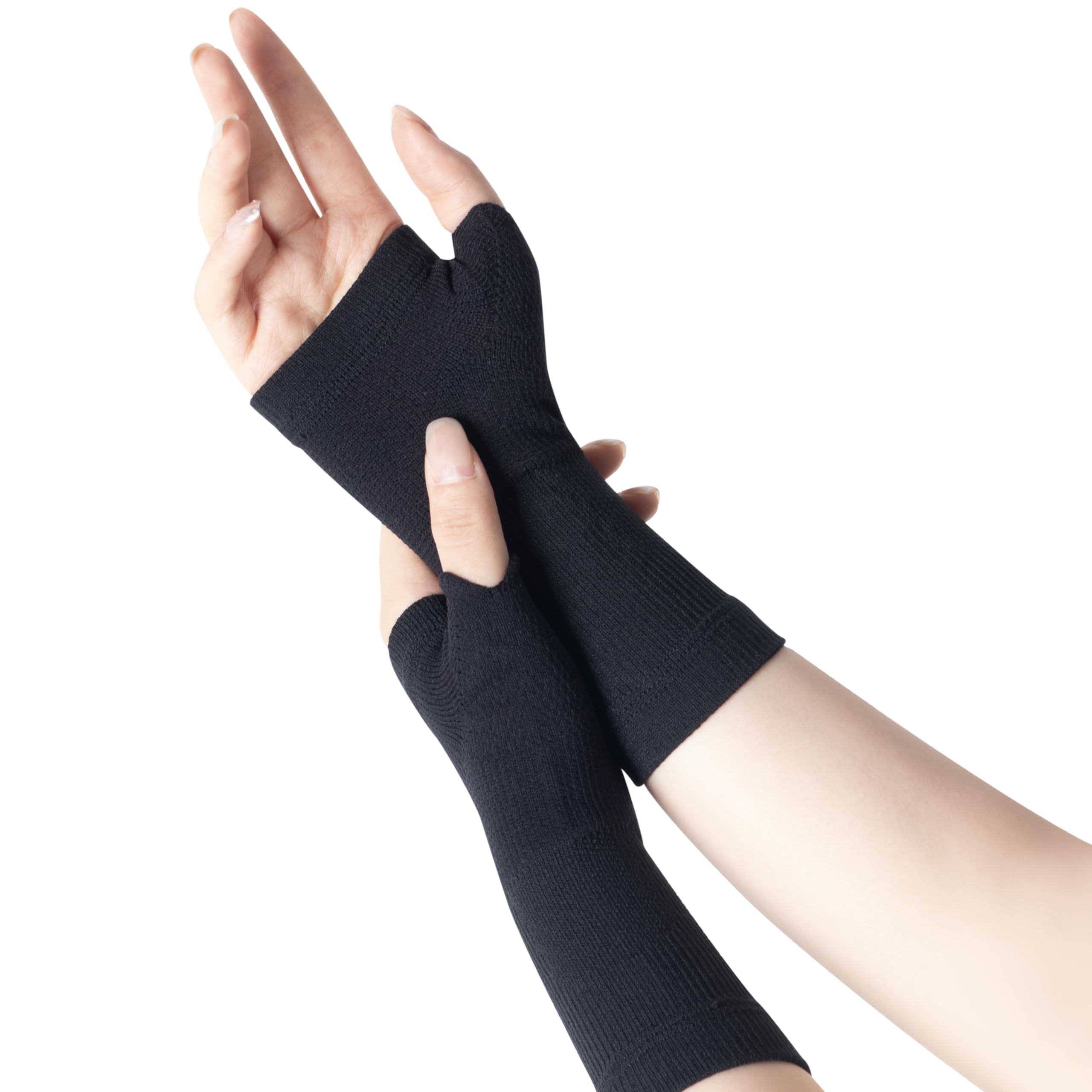 i BRACE Partial Zone Compression Wrist Sleeve for Carpal Tunnel with Thumb Support, Reversible Splint for Typing, Gardening, Golf, Yoga, Tennis, Wrist