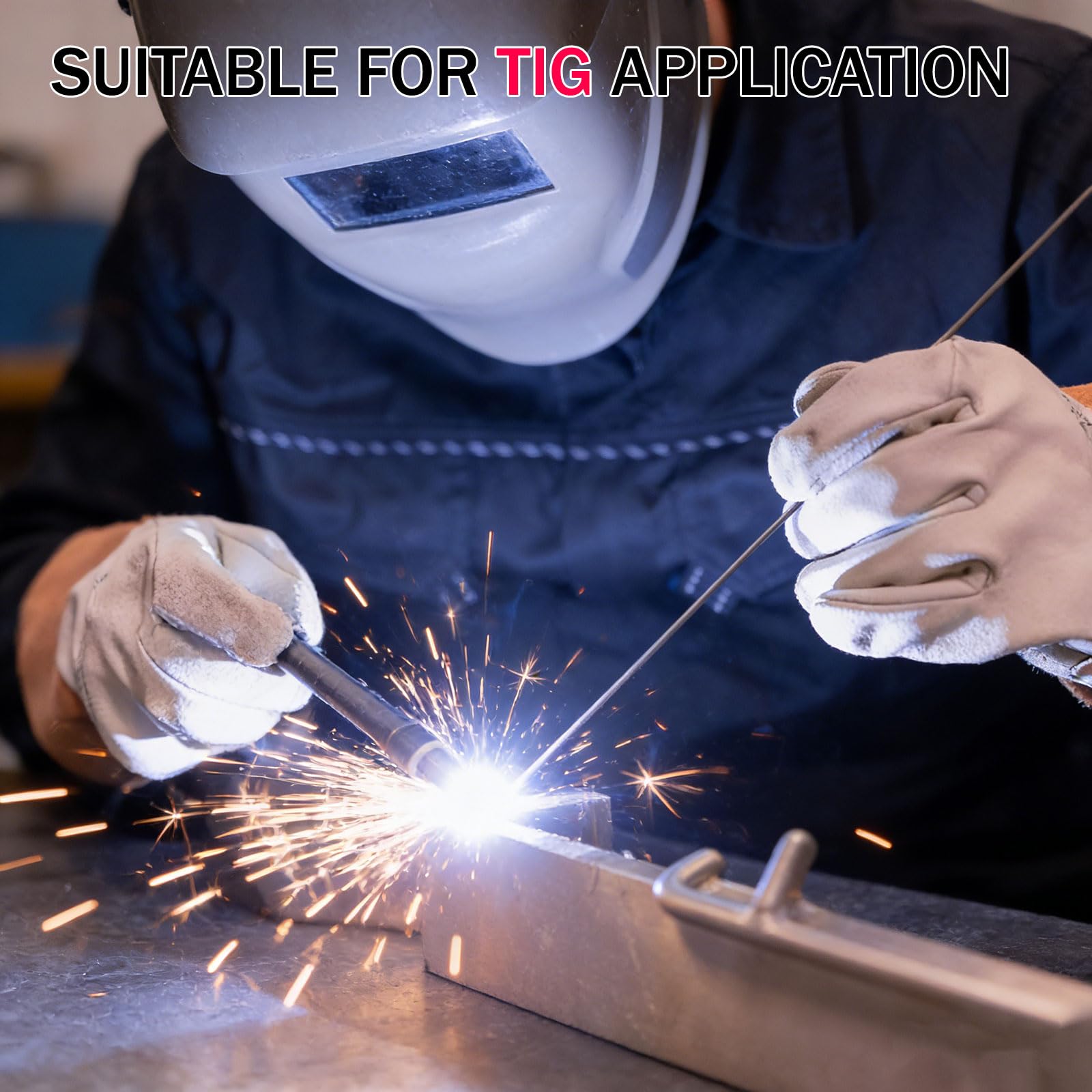 Varilla de Soldadura Aluminio ER1070 1m TIG MIG Alambre de Aporte para Aluminio Puro Aplicaciones Eléctricas y Térmicas Argón,1.6mm