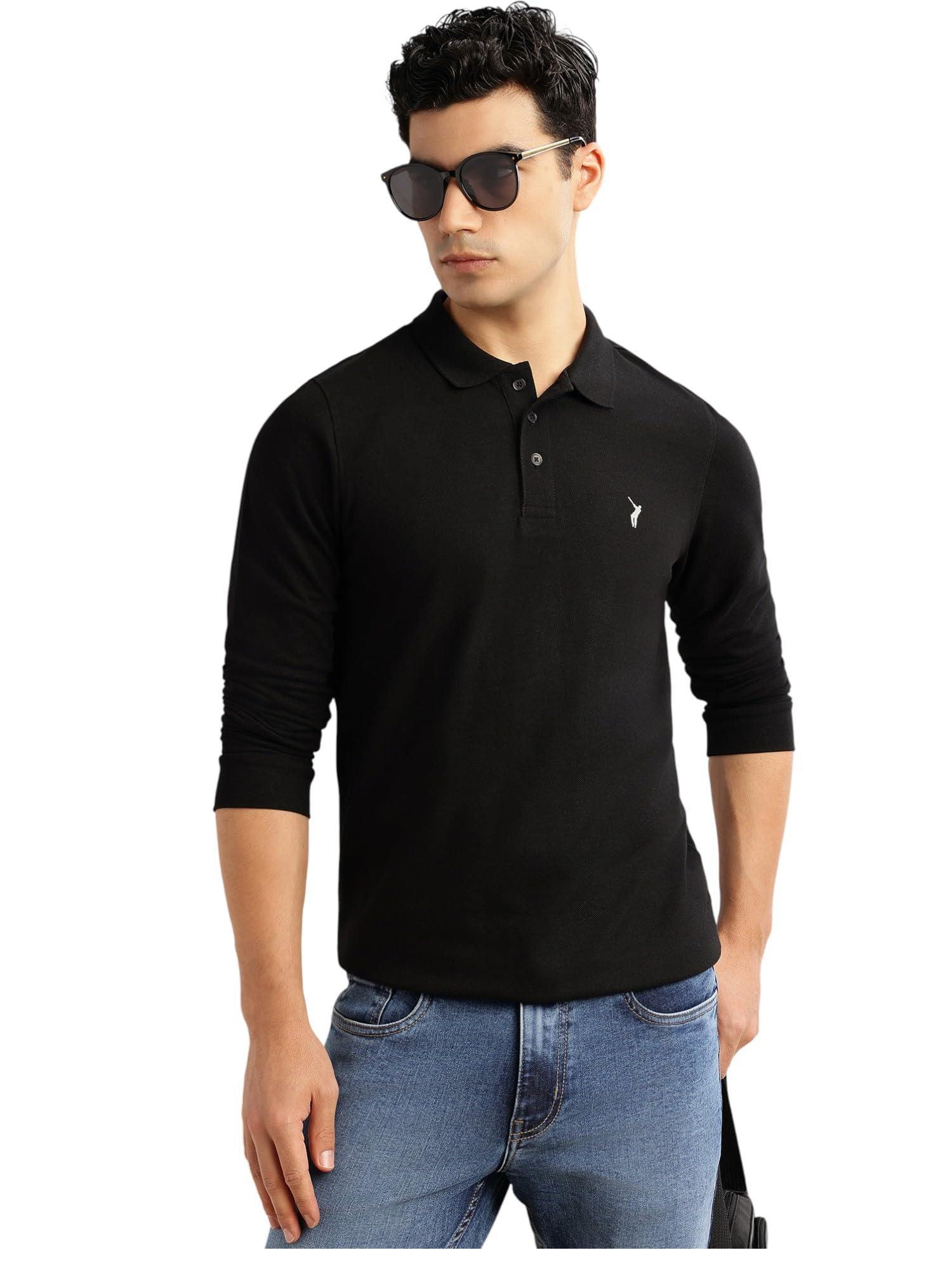 thomas scott Men's | Solid | Full Sleeve | Regular Fit | Cotton Blend | Polo Collar | Casual Tshirt-picture-11