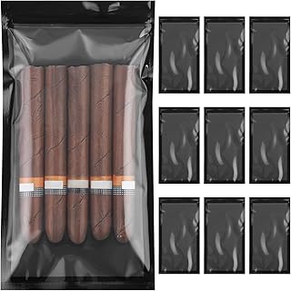 10 PCS Cigar Humidor Bags - 9.5' x 5.1' Hydration Bags for Travel, Business Trips