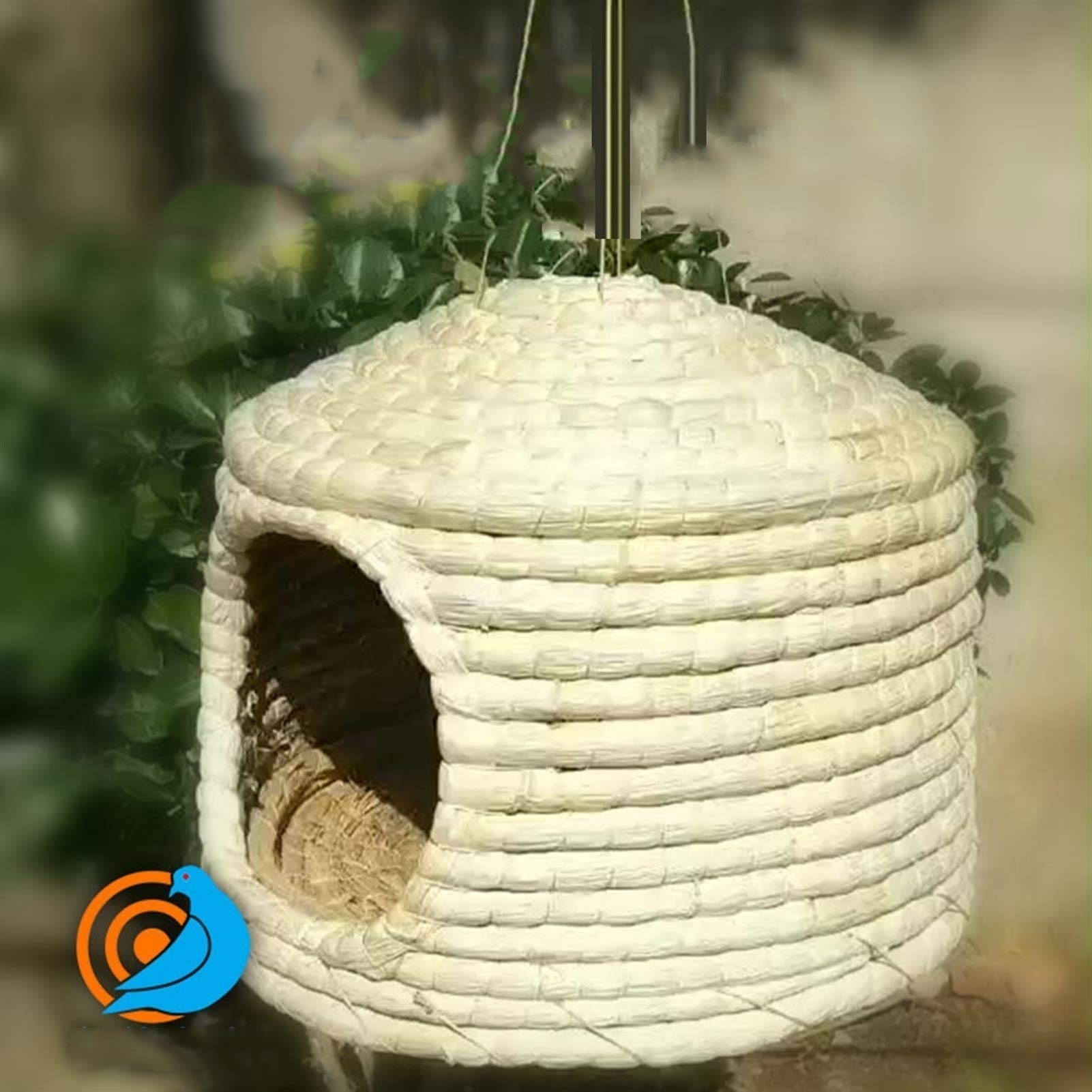 Nido de pájaro Tejido a Mano, Utilizado para Palomas, Loros, aviarios cómodos, 9.8 x 7.9 in, 11.8 x 8.3 in, 13.8 x 9.8 in, 17.7 x 13.0 in (tamaño: 11.8 x 8.3 in)