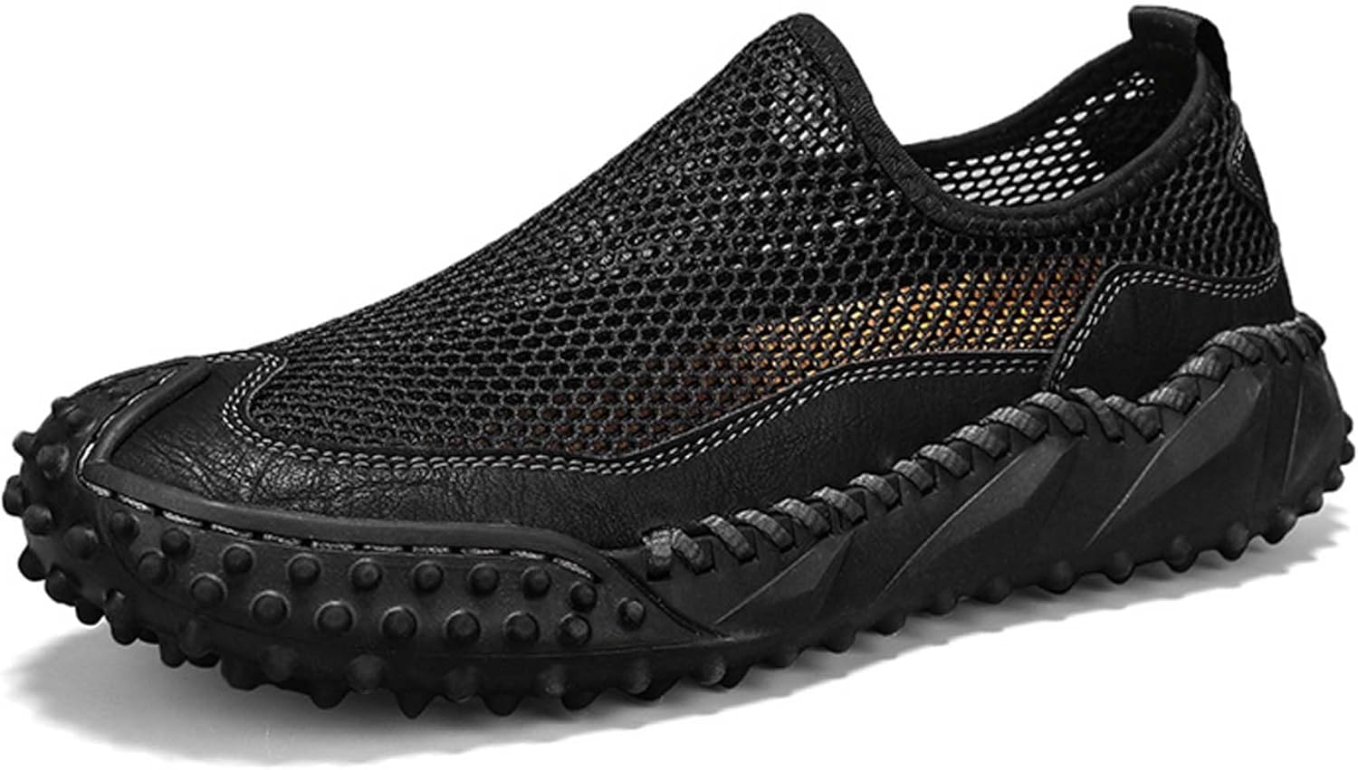 Men's Casual Walking Shoes Summer Mesh Breathable Hiking Business Work Outdoor Casual Sneakers Comfortable Non-Slip Driving Loafers