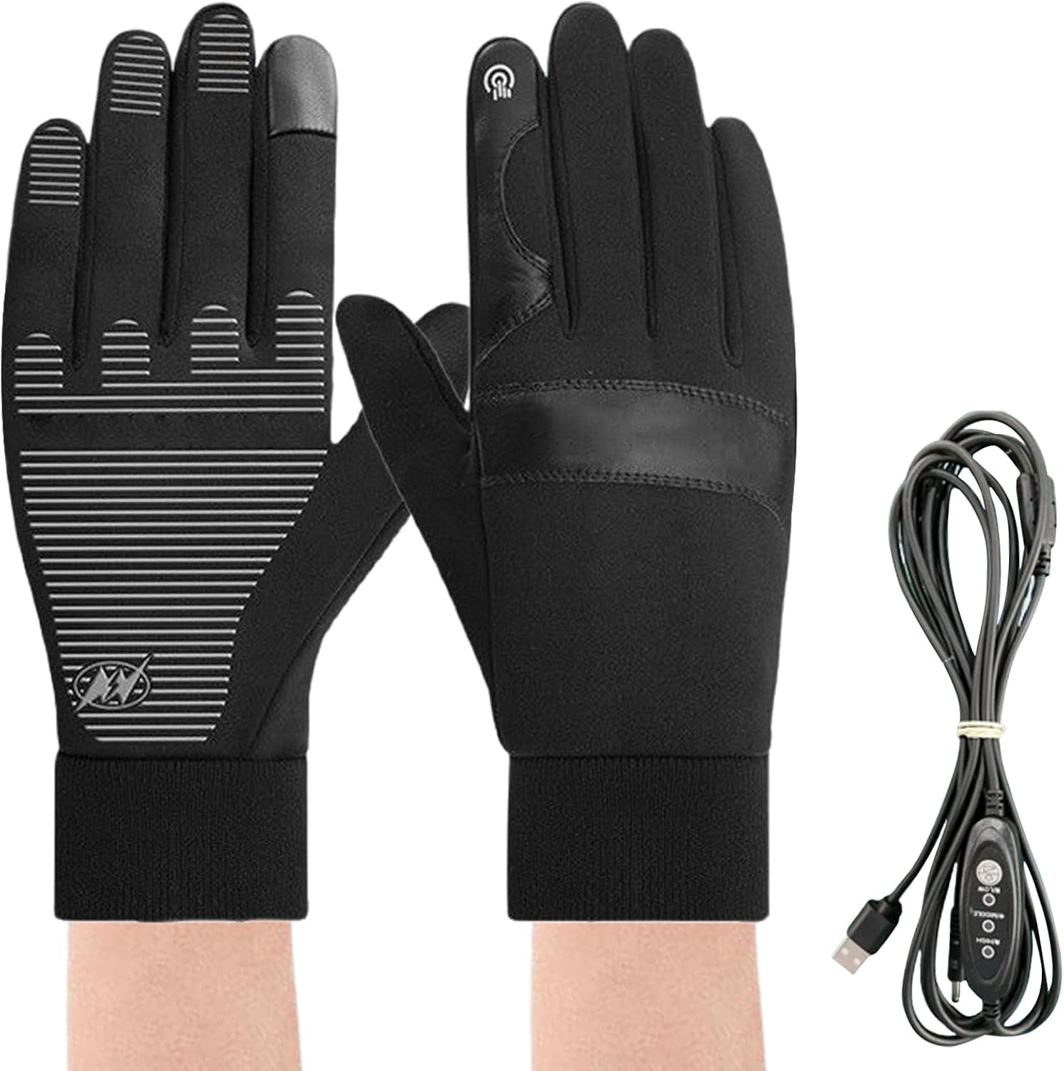 Heated Gloves | Rechargeable Waterproof Heated Thermal Gloves - Hand Warmers Non-Slip for Outdoor Sports Snow Working Motorcycling Fishing Camping Riding Drivers Running Women
