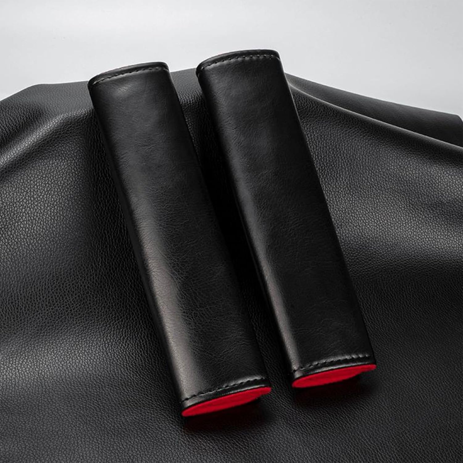 2 Pcs Car Seat Belt Protection Pads for Audi S6 Avant C7 2014 2015 2016 2017 2018 Wear-Resistant Durable Breathable Pads,Soft Convenient Protection Cover,D