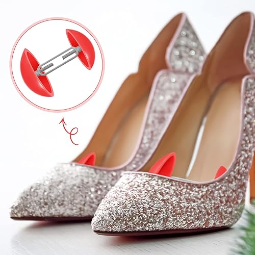 Miniatura 7 de 2 pares de mini estiradores de zapatos para mujer, ampliadores de pies anchos, antideslizantes, zapatos para mujeres y hombres, zapatos de tacón