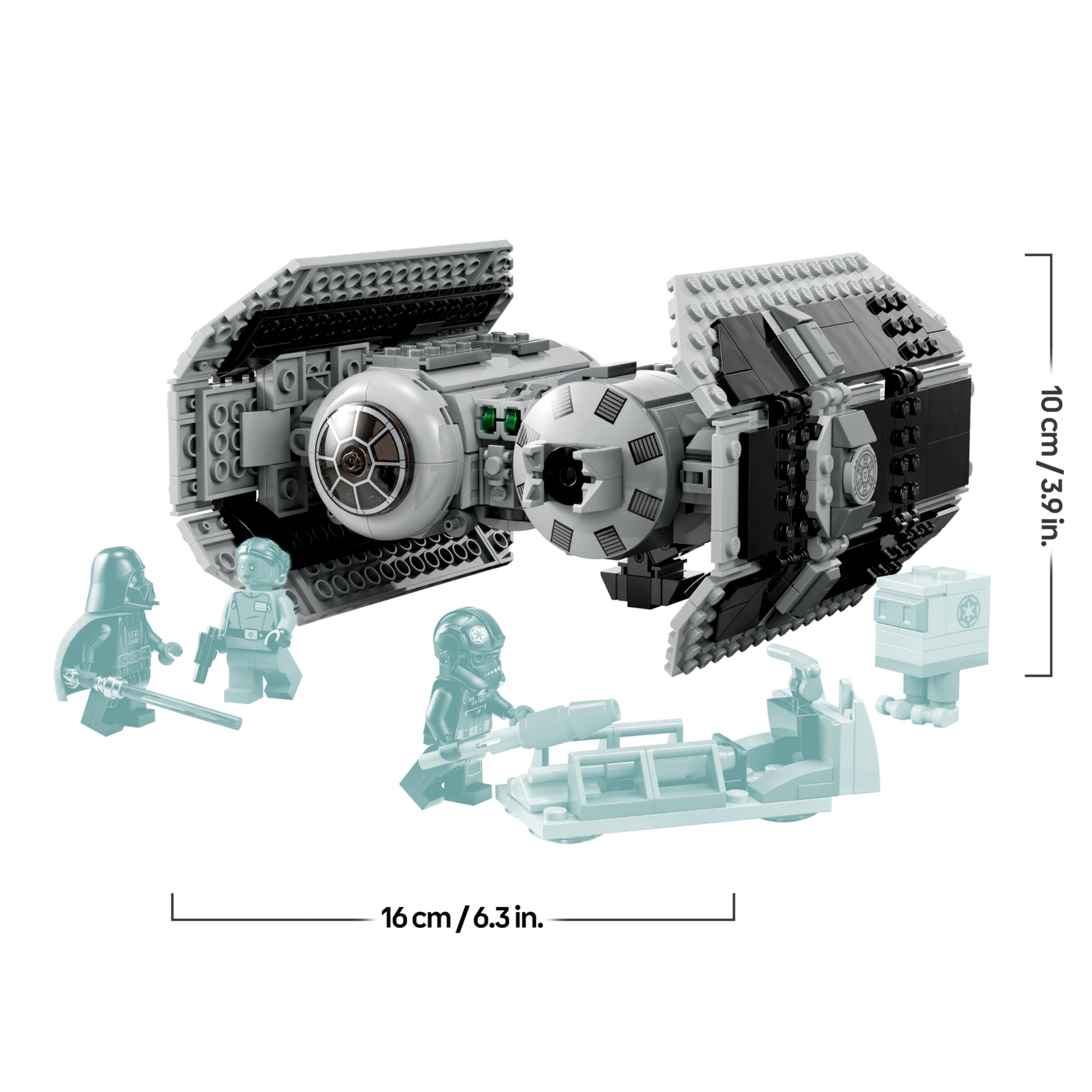 LEGO Star Wars 75347 Le Bombardier TIE - Jeu de Construction - Maquette de Vaisseau Spatial - Figurine & Minifigurine Dark Vador avec Sabre Laser - Cadeau Garçon 9 Ans