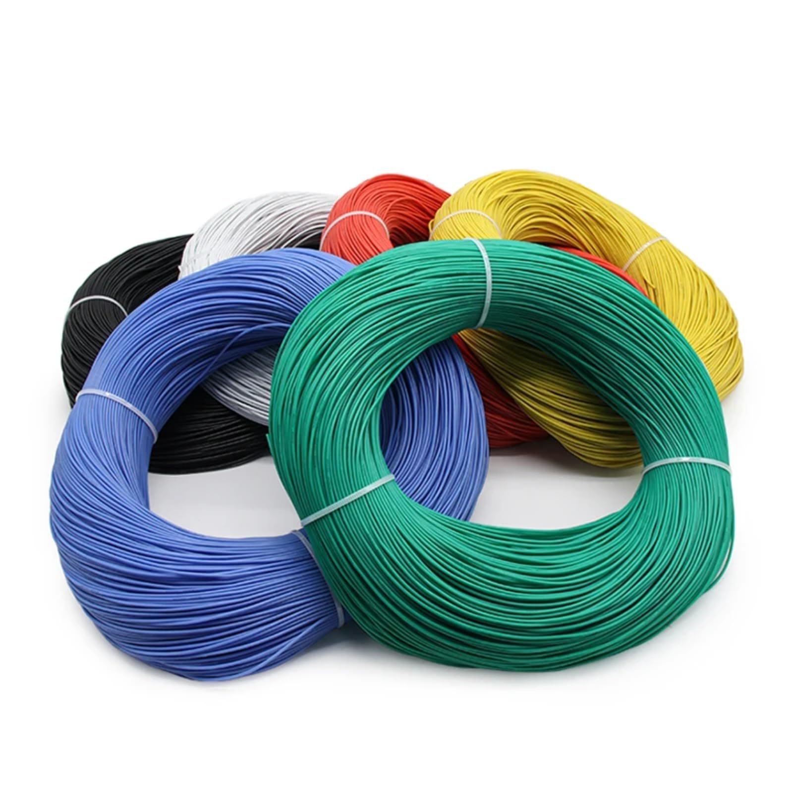 1/3/5/10/20/50M30 28 26 24 22 20AWG El cable (YELLOW; 5 M; 24 AWG)