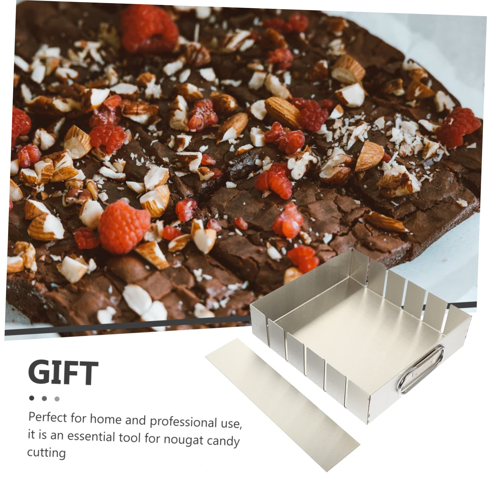 DOITOOL Stampo Antiaderente Torrone Acciaio in per Inossidabile Superficie Bave senza Pasticceria e Uso Professionale in Negozi Alimentari