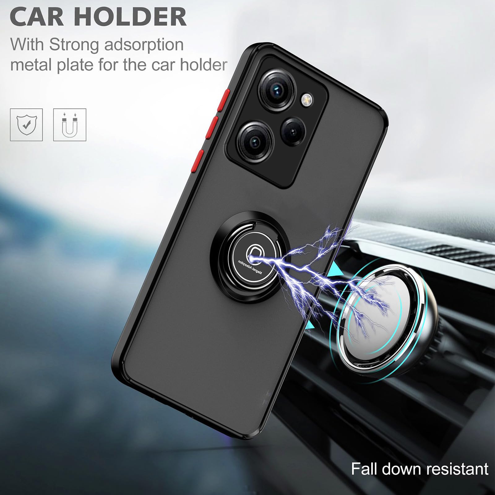 Ltezixal Funda compatible con Xiao Mi Poco F5 PRO 5G, [A prueba de sudor] [A prueba de huellas