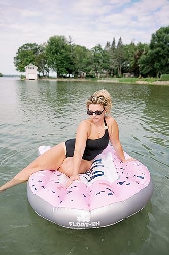 Miniatura 4 de FLOAT-EH Flotador de piscina de burbujas canadiense para adultos, flotador de doble cara, con "Eh?" y "Sorry", flotadores inspirados en el norte