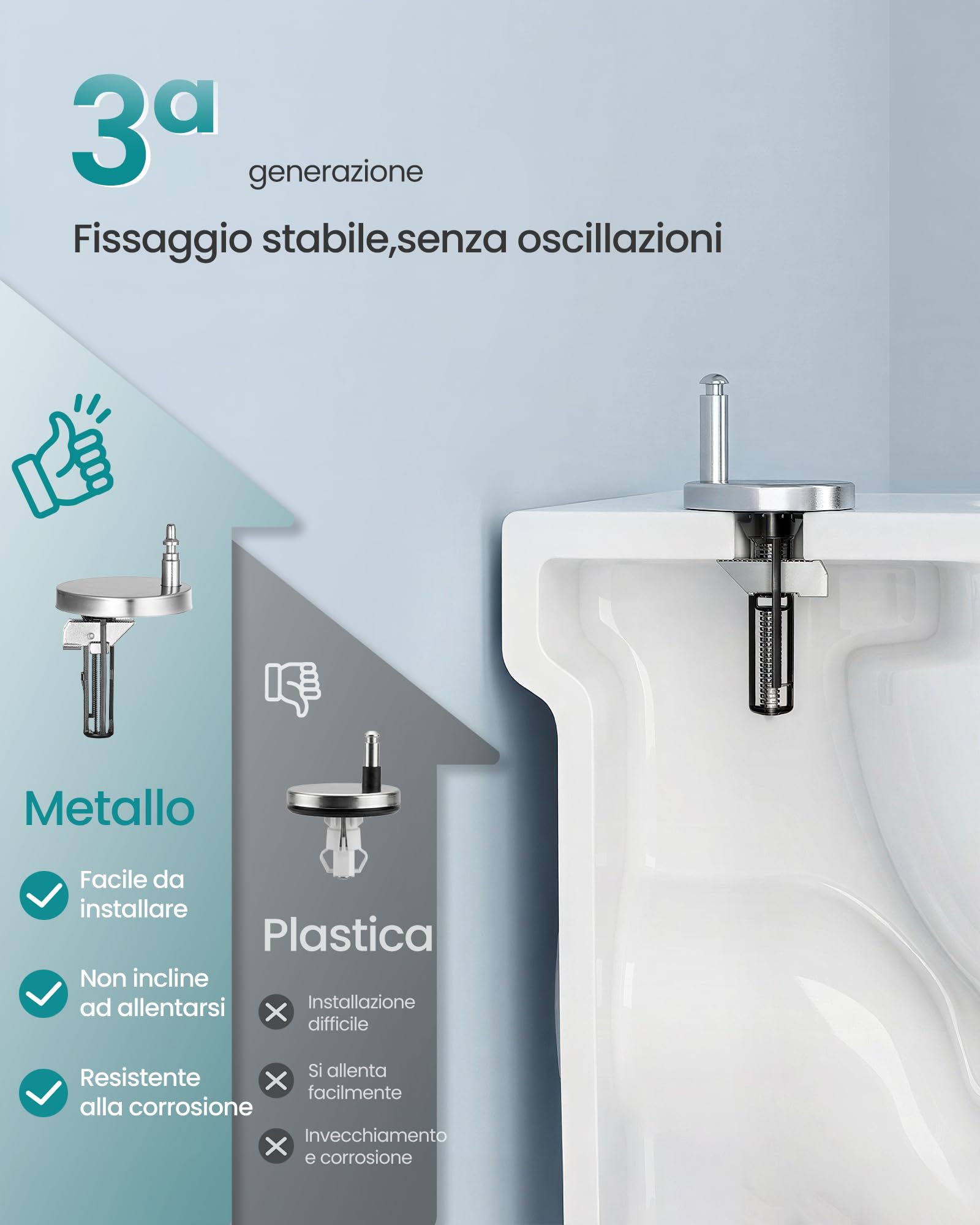 SONGMICS Sedile WC a Forma di O, Copriwater a Chiusura Rallentata, Maniglia, Sgancio Rapido, Asse WC Universale Facile da Montare, Sedile Water in Plastica PP, Regge 300 kg, Bianco BTL001WZ01
