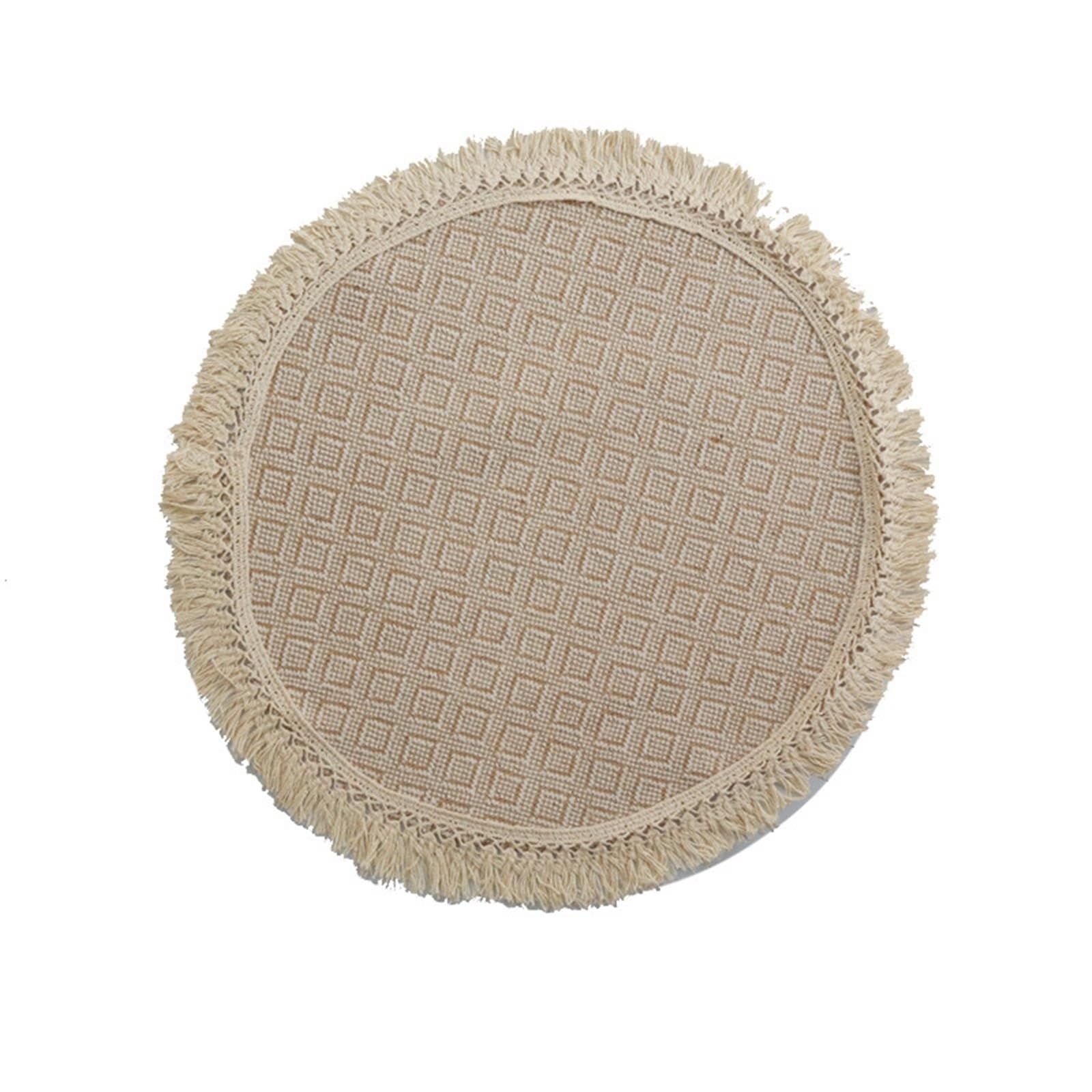 Set de table losange rond 30cm cuisine salle à manger lot de 6