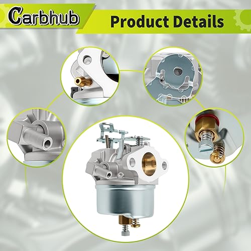 Miniatura 6 de Carbhub 632113A Carburetor SnowBlower for Tecumseh Hs40 632113A TC-632113A TC-632113 632113 HS40 HSSK40 Engines MFG 1427 Oregon 50-662 Stens 056-326