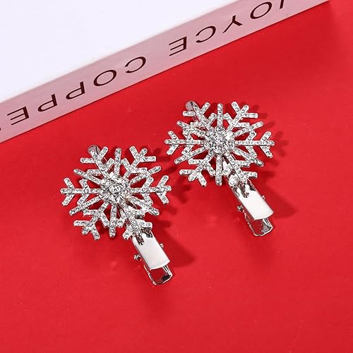 Miniatura 10 de Pinzas para el cabello con purpurina dorada y plateada para mujer, con diamantes de imitación, para fiestas, regalos (Año Nuevo 1, dorado)