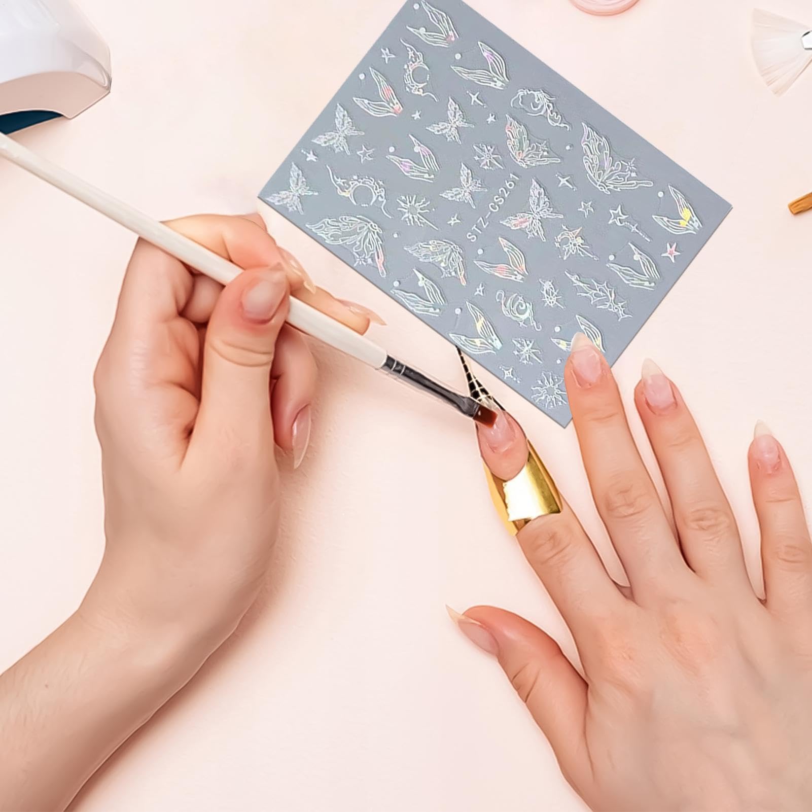 Adesivi per unghie, adesivi per manicure, adesivi per manicure per , adesivi per , adesivi impermeabili per , per feste | Disegni artistici per unghie e materiali per manicure, decalcomanie professionali per appuntamenti