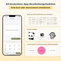 Imprimantă de etichete Bluetooth SUPVAN T50M Pro cu etichete late rezistente la apă, compatibilă cu dispozitive mobile și PC, pentru afaceri, birou, școală și acasă 6