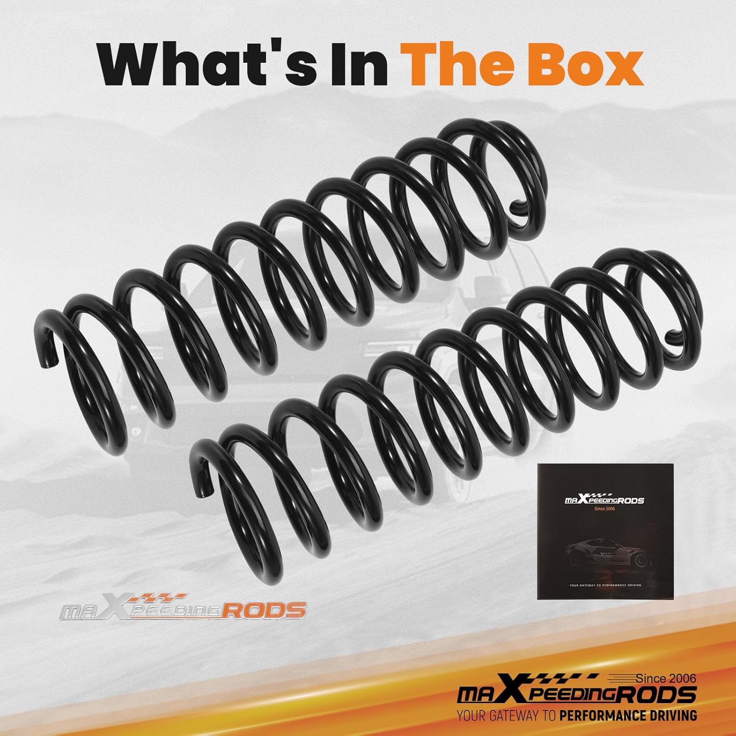 maXpeedingrods 3.5" Front Coil Spring Leveling Kit for Jeep TJ Wrangler, Rubicon and Unlimited 1997-2006