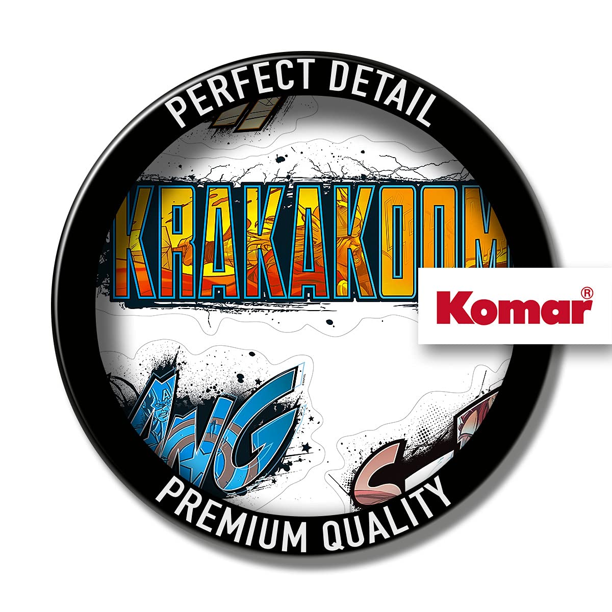 Komar Marvel Wall Tattoo Avengers Sounds, 50 x 70 cm (Width x Height), 6 Pieces, Decorative Stickers, Wall Sticker - Image 3