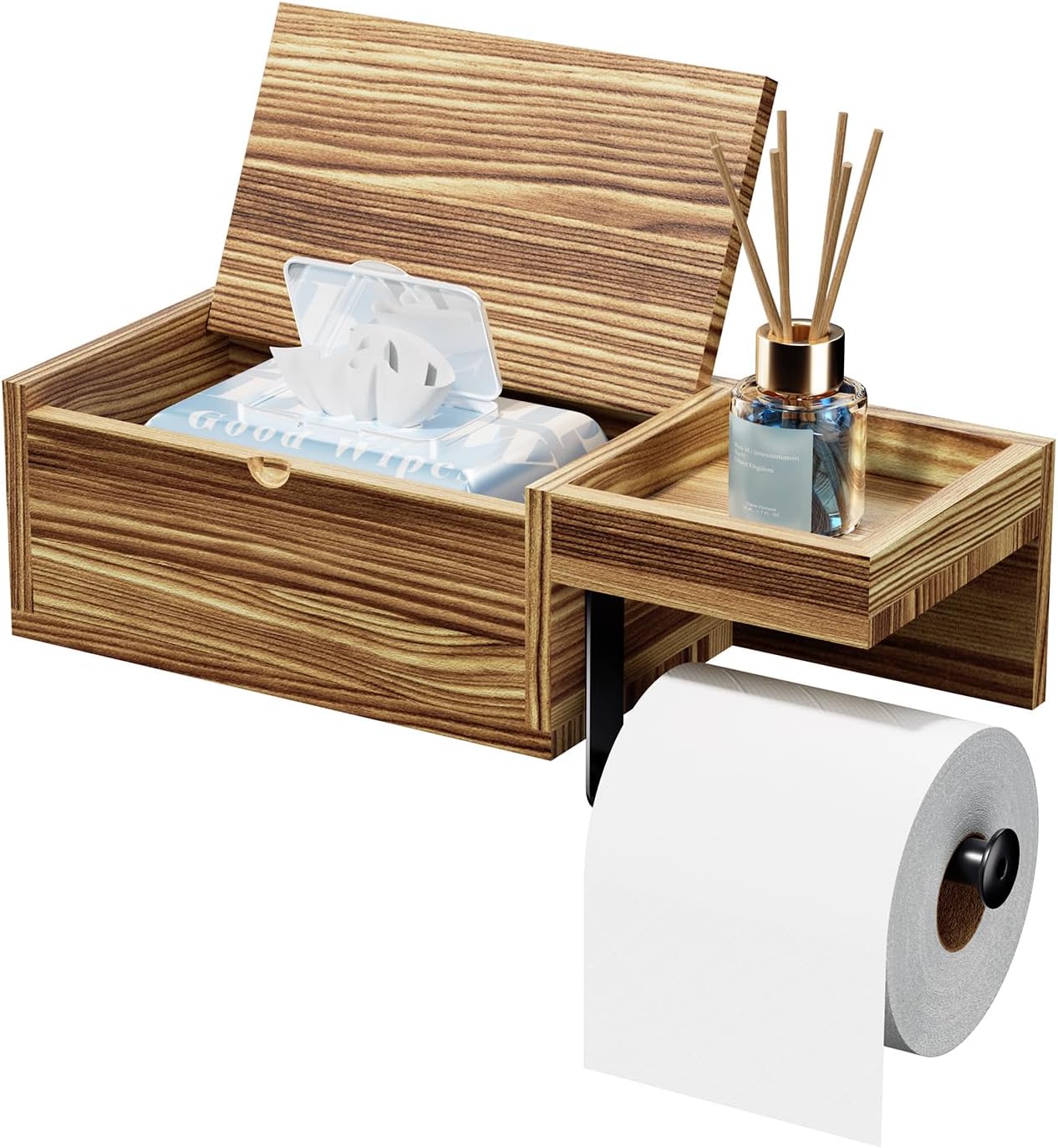 Apollo 20 X 10 X 7 Cm Wooden Toilet Roll Holder, Senegal - View #2