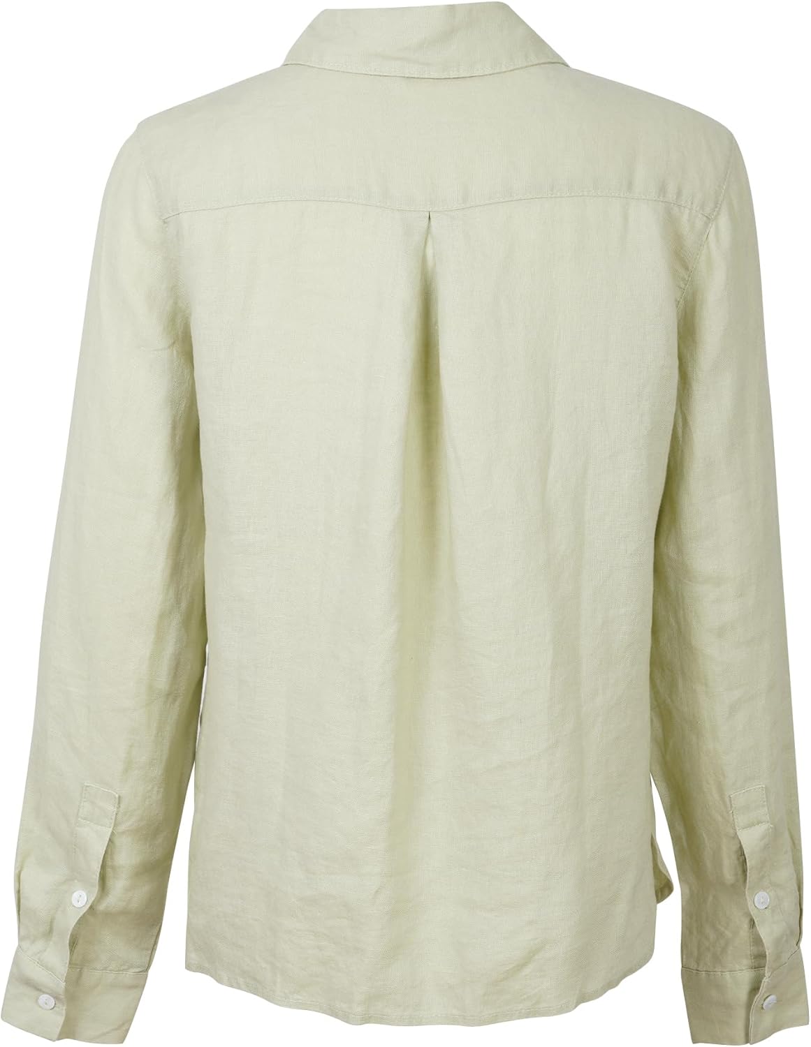Amazhiyu Womens 100% Linen Button Down Shirts Long Sleeve Collar Blouses Summer