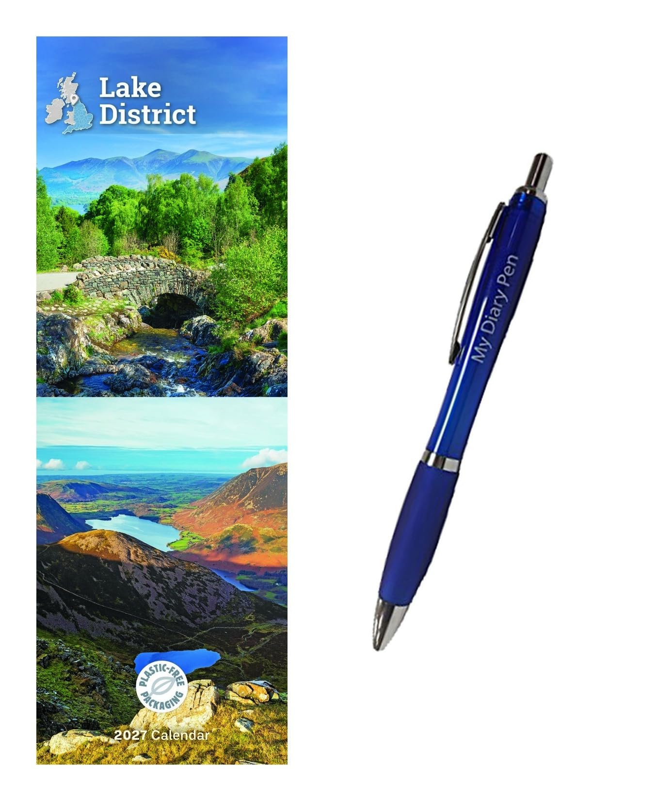 Lake District Slim Calendar 2027 + EXCLUSIVE LIMITED EDITION PEN